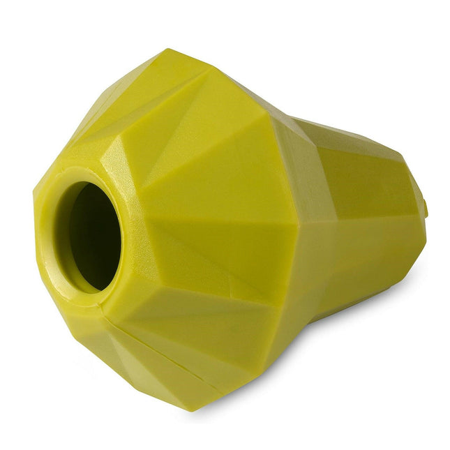Nuzzle Puzzle Puppy Pear (9cm) - treat-dispensing toy for puppies, pear-shaped, bouncy, floating.