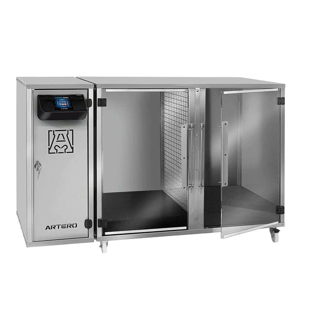 Artero Technics Cabin Dryer - double drying cabin for dogs, made of stainless steel.