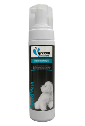 Groom Professional Speed Wash Waterless Foam - dry cleaning foam shampoo for fur.