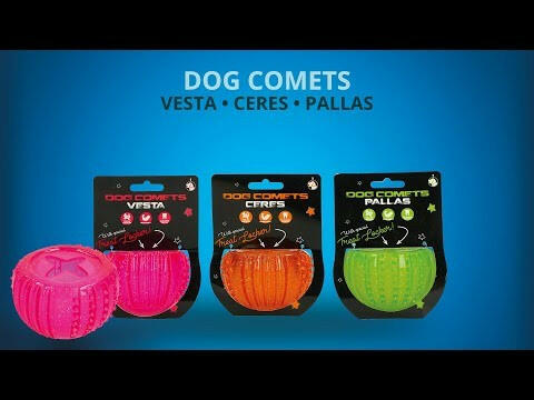 Dog Comets Pallas - treat toy for dogs, rubber hemisphere with protrusions.