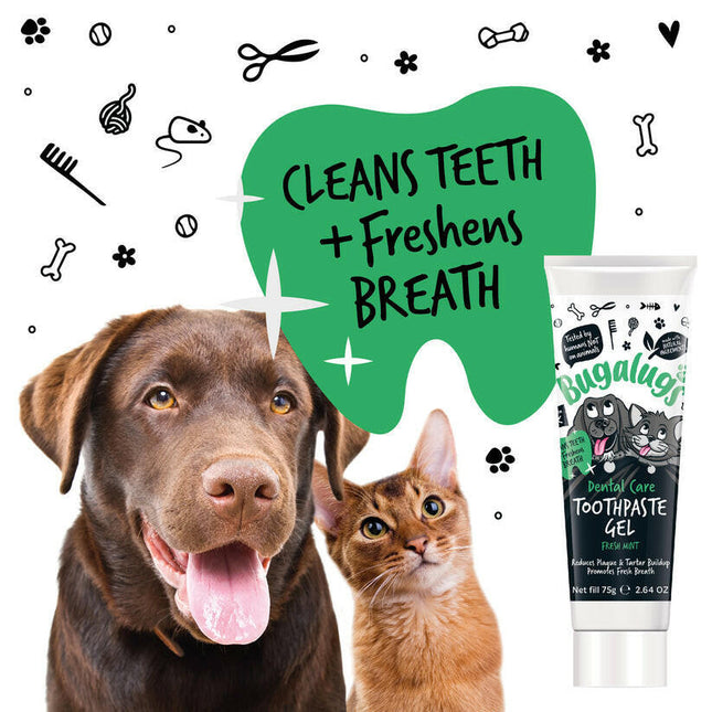 Bugalugs Dental Care Toothpaste Gel - toothpaste gel for dogs and cats.