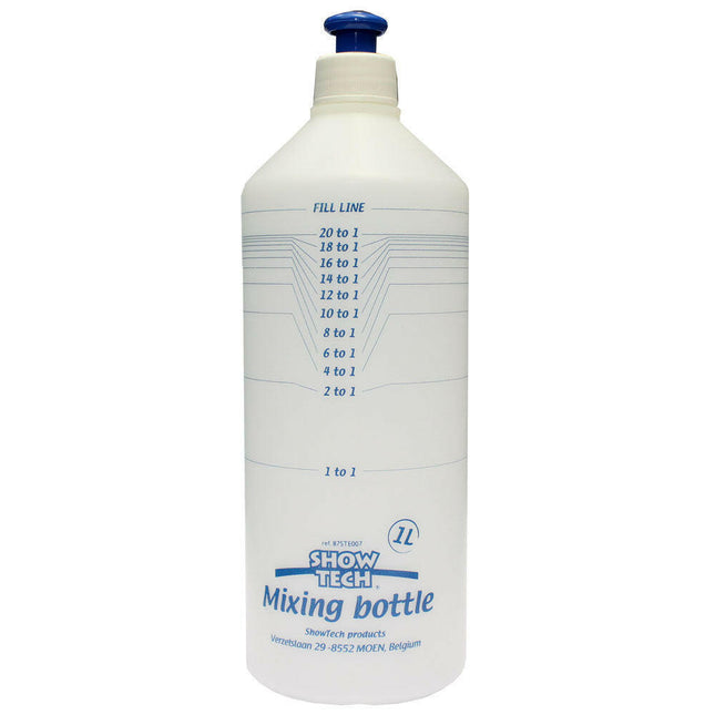 Show Tech Mixing Bottle - plastic bottle for diluting cosmetics.