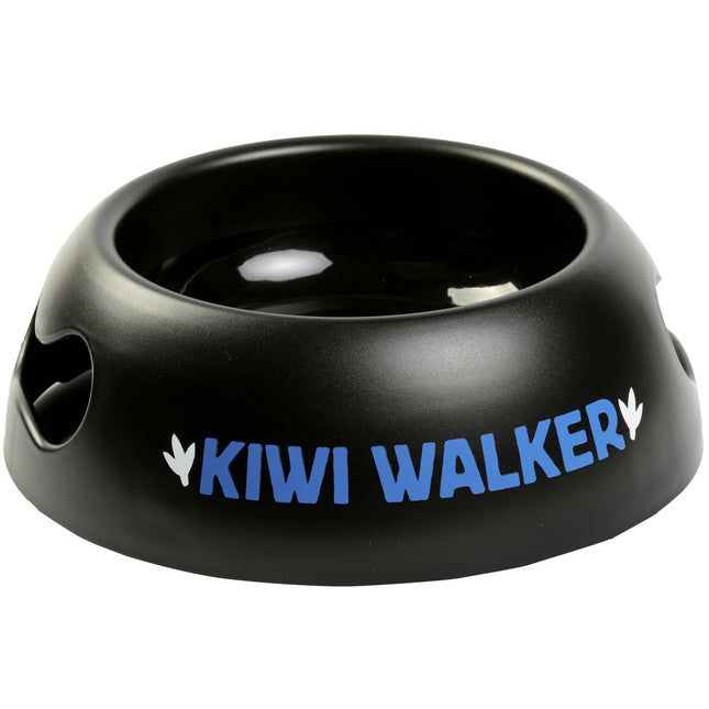 Kiwi Walker Black Bowl - plastic dog bowl, non-slip.