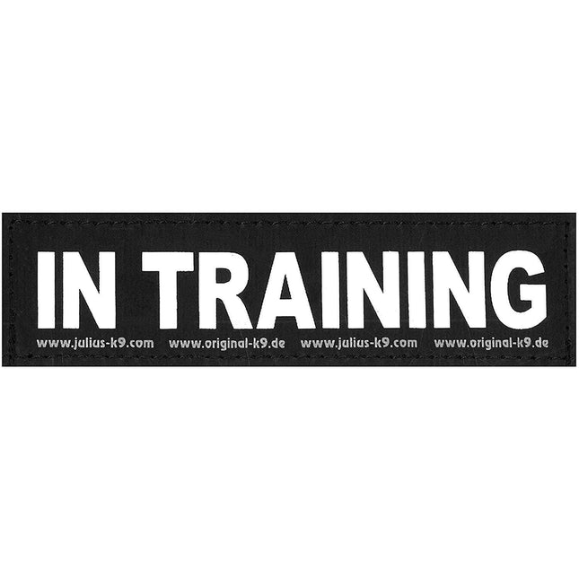 Julius K9 In Training Patch 2pcs - patches for Julius harnesses, with Velcro.
