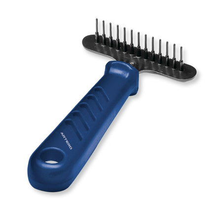 Artero Small Rake - small, sturdy rake for medium and long-haired dogs, designed for undercoat grooming..