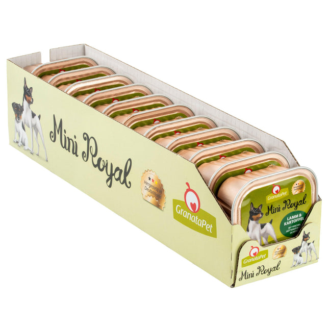 GranataPet Mini Royal Lamb & Potato - grain-free wet food for small breed dogs, lamb and potatoes.