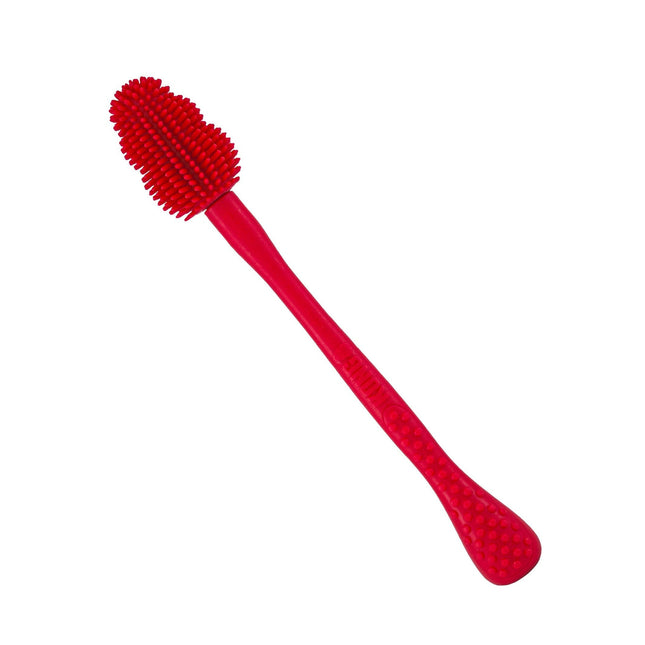 KONG Classic Brush S - (22cm) - toy brush for dog treats, antibacterial.