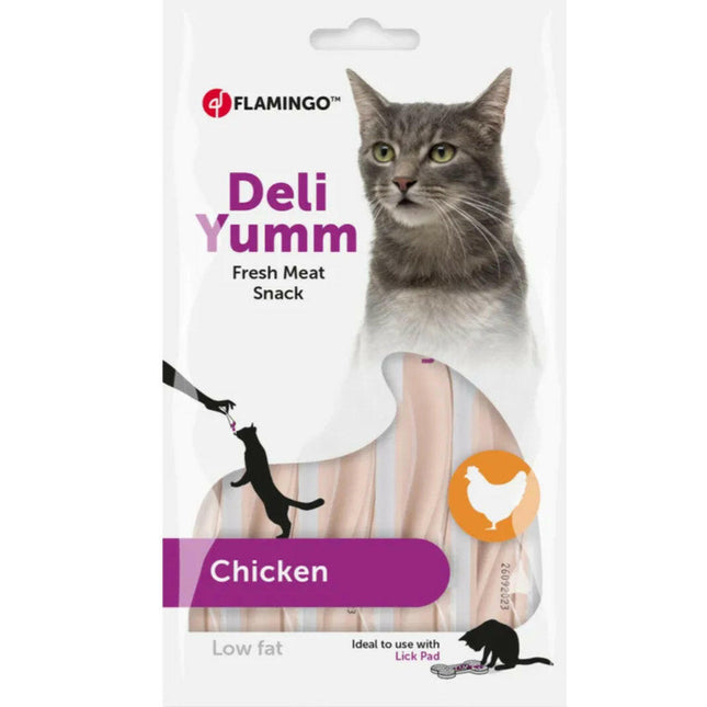 Flamingo Cat Deli Yumm Paste with Chicken - treat for cats, creamy chicken-flavored paste.