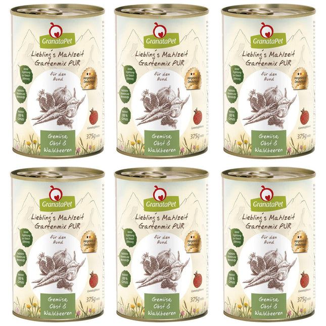 GranataPet Garden Mix Pure - vegetables for dogs, supplement for cooked BARF diet.