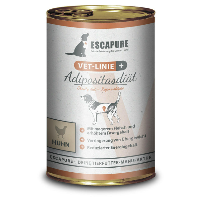 Escapure VET Obesity Diet Chicken - wet food for overweight dogs, chicken.