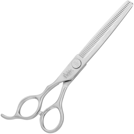 Yento Fanatic Series Thinner Lefty - professional single-sided thinning shears made of carbon stainless steel, left-handed with 45 teeth.