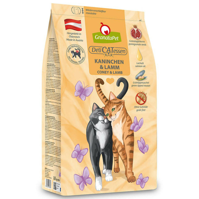 GranataPet DeliCatessen Rabbit & Lamb - grain-free cat food, rabbit and lamb.