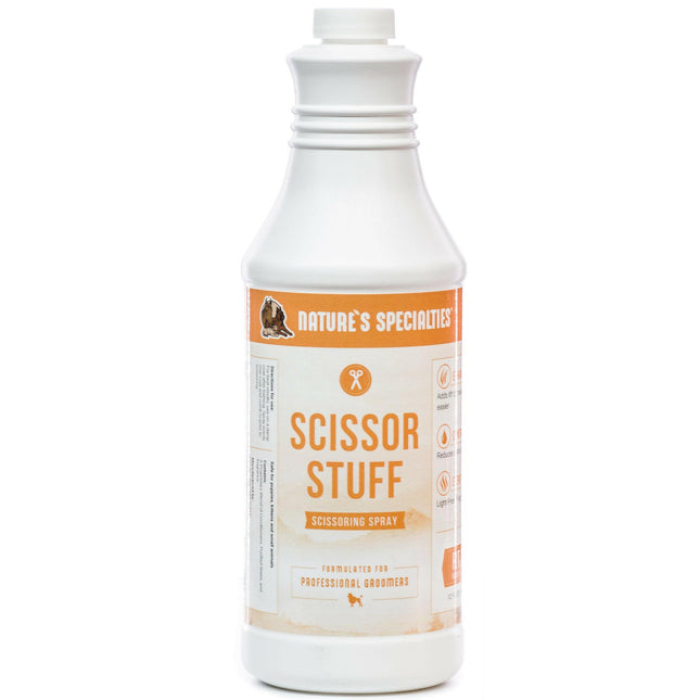 Nature's Specialties Scissor Stuff - professional spray that facilitates grooming for dogs and cats.