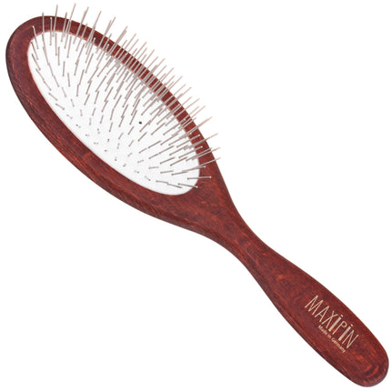 Maxi Pin - large, oval brush for long and medium-length dog fur, with short pins.