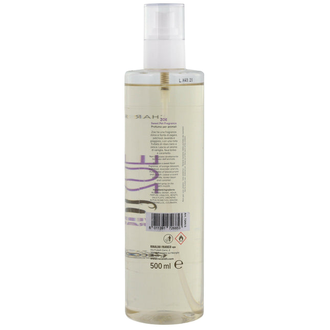 Charme Zoe Sweet Fragrance - perfume for female dogs with a sweet floral scent featuring notes of orange and currant..