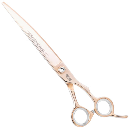 Chris Christensen Adalynn Curved Scissors - professional curved scissors made of titanium-coated Japanese steel.