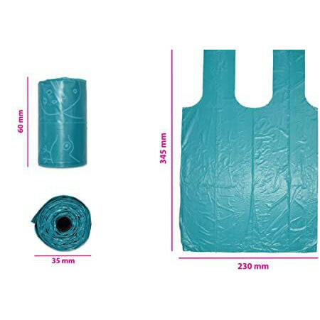 KONG HandiPOD Pick Up Bag Refills 4x15pcs - biodegradable dog waste bags.