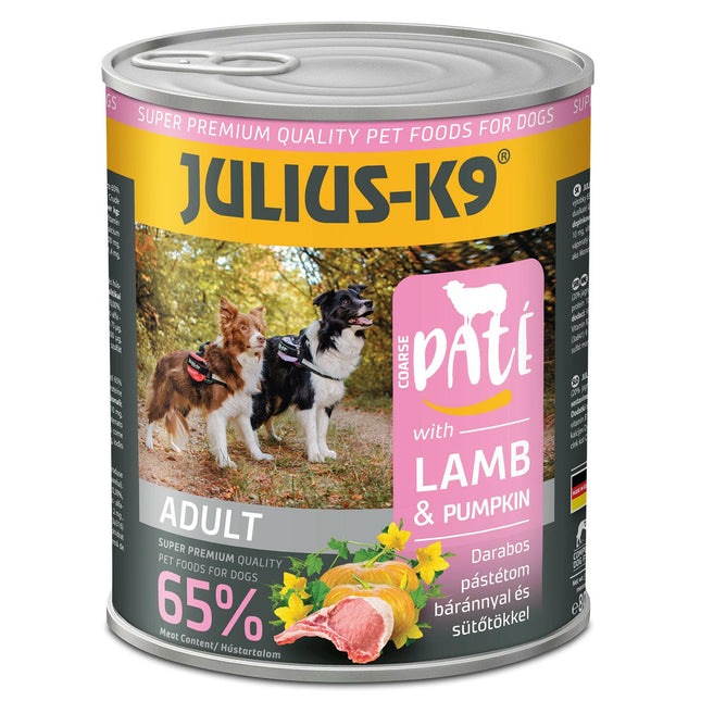 Julius - K9 Lamb & Pumpkin - complete wet dog food, lamb with pumpkin.