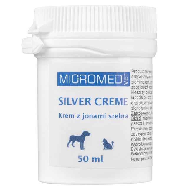 Micromed Vet Cream - medicinal cream for animals, with silver ions and marigold extract.