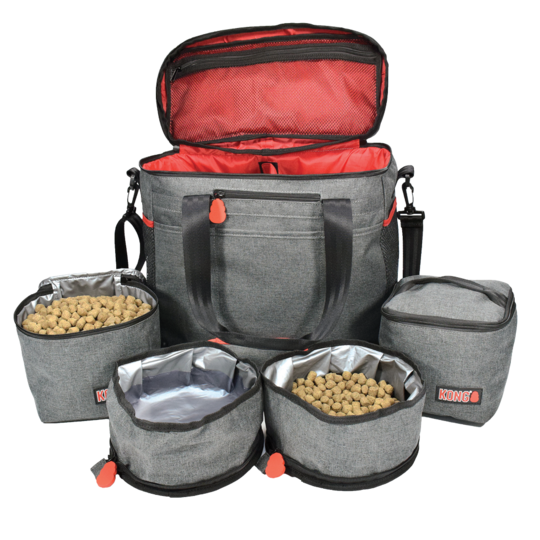 KONG Travel Bag 5in1 - travel bag for dogs, with bowls and containers.