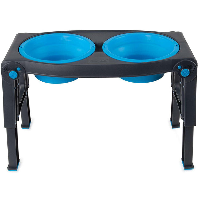 Dexas Adjustable Height Pet Feeder - dog bowl on a stand, with height adjustment.