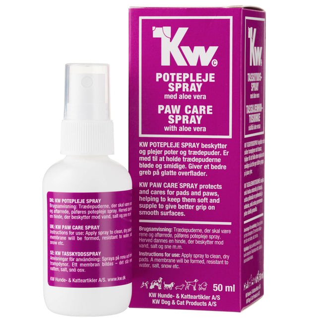 KW Paw Care Spray - protective wax for dog paws in spray form, with aloe vera.