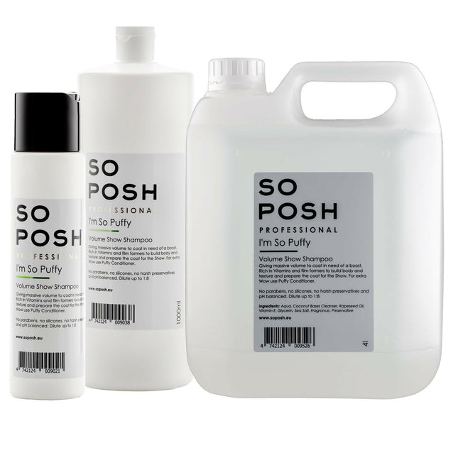 So Posh I'm So Puffy Shampoo - professional volumizing fur shampoo, concentrate 1:8.