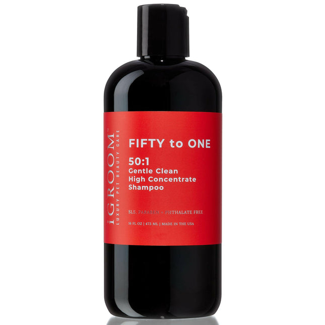 IGroom 50:1 So Gentle Clean High Concentrate Shampoo - gentle cleansing shampoo for dogs, cats, and horses, 1:50 concentrate.