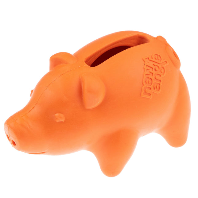 Dog Comets Propus - rubber mini fetch toy for dogs, pig with a treat opening.