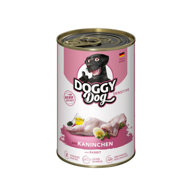 Doggy Dog Rabbit Sensitive - Grain-Free Wet Dog Food with Rabbit.