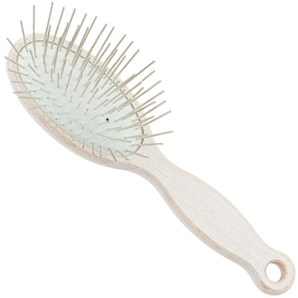 1 All Systems Small Pin Brush - wooden brush with long pins for dogs and cats.