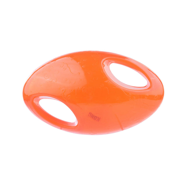 KONG Jumbler Football L/XL - large football for dogs, with handles and squeaker.