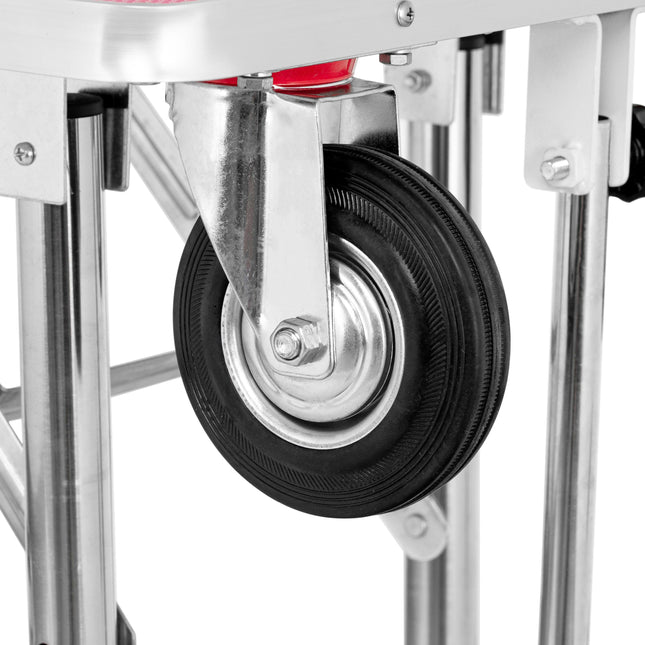 Blovi Grooming Table with Wheels, Arm, and Accessory Basket, Top.