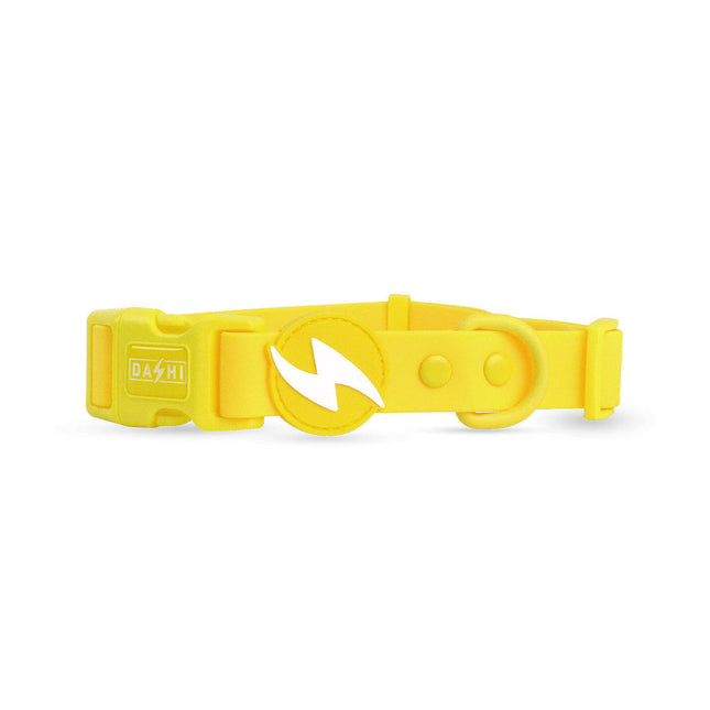 Dashi Colorflex Collar Yellow - waterproof dog collar, yellow.