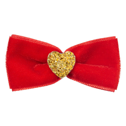 Blovi Bow Velvet Heart Bow Tie.