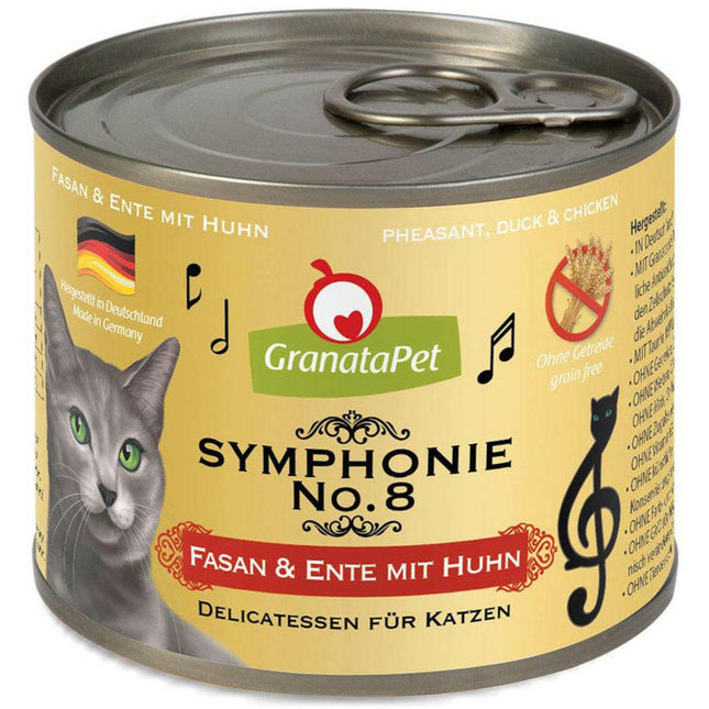 GranataPet Symphonie - high-meat cat food, pheasant and duck with chicken.