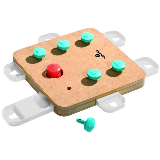 Flamingo Cube Braintrain - educational toy for dogs.