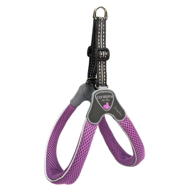 Coralpina Cinquetorri Harness Lilac - lightweight mesh harness for small and medium dogs, purple.