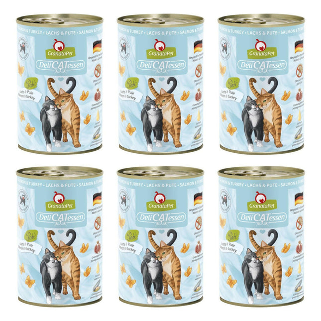 GranataPet DeliCatessen & Turkey - grain-free wet food for cats, salmon and turkey.
