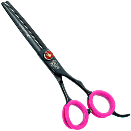 P&W Widow Thinning - professional single-sided thinning shears with decorative screw, 38 teeth.