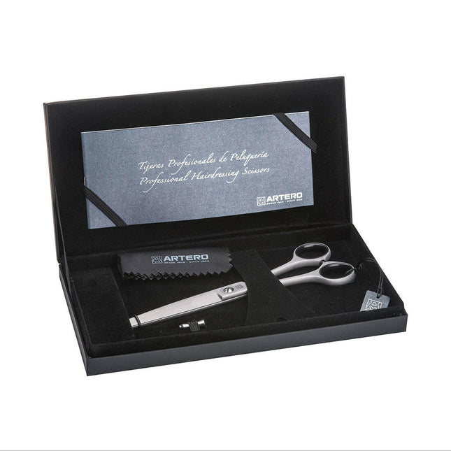 Artero Satin Lefty - professional scissors made of Japanese steel with a satin finish, designed for left-handed users, straight..