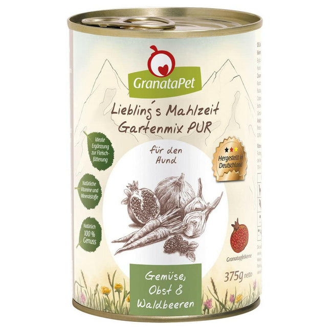 GranataPet Garden Mix Pure - vegetables for dogs, a supplement for cooked BARF diet.