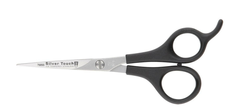 White Touch - straight scissors with plastic handle 13cm.