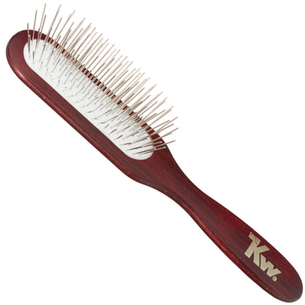 KW Pin Brush Soft Oblong - brush with long, metal pins, oblong shape.