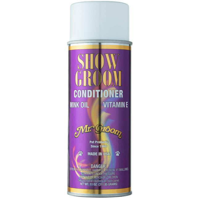 Mr Groom Show Groom Conditioner - intensely shining fur spray conditioner, with mink oil, vitamin E, and sunscreen filter.