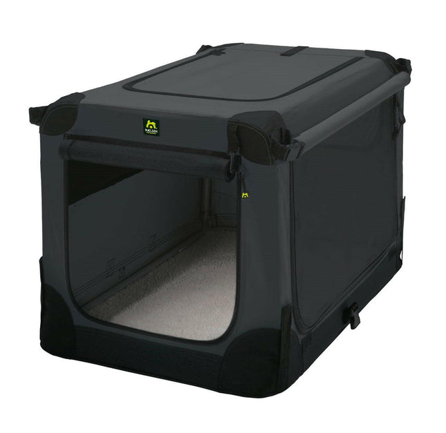 Maelson Soft Kennel - high-quality fabric dog carrier, anthracite - 62x41x41cm.