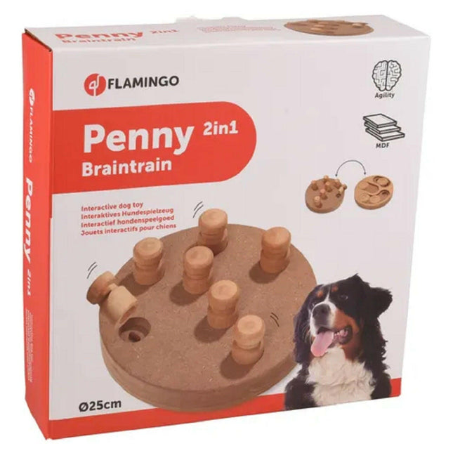 Flamingo Braintrain Penny 2in1 - double-sided puzzle toy for dogs.