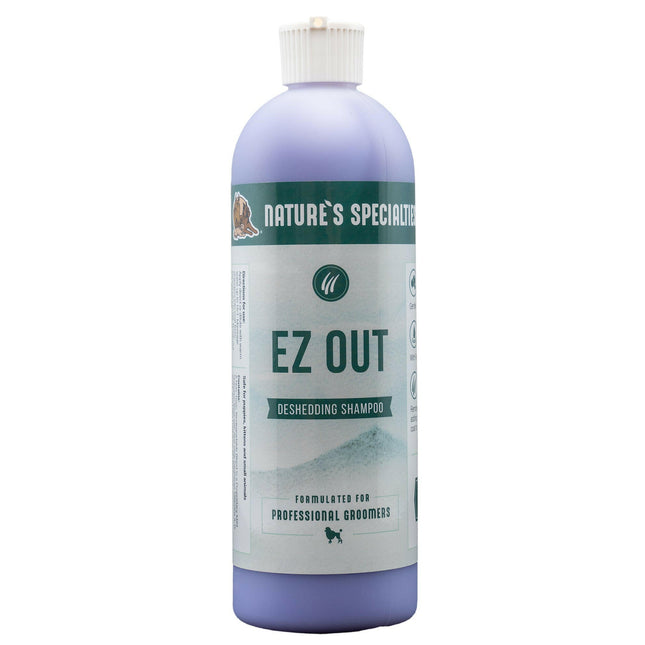 Nature's Specialties EZ Out Shampoo - undercoat removal support shampoo for dogs and cats, concentrate 1:16.