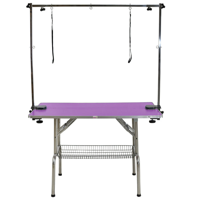 Blovi grooming table, top x 60cm, height 78cm.