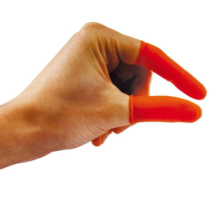 Show Tech Grippy Fingers Medium Finger 25 pcs - reusable rubber fingers for trimming with a non-slip coating, medium size.